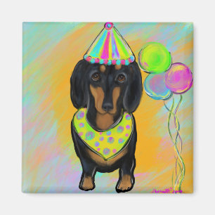 Geburtstags-Doxie Magnet