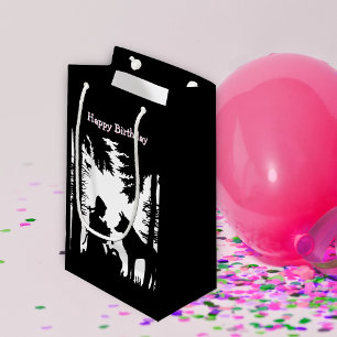 Geburtstags-Fairy Tale Rotkäppchen Wolf Schwarz We Kleine Geschenktüte