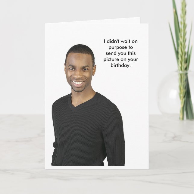 Geburtstags-Foto Karte (Vorderseite)