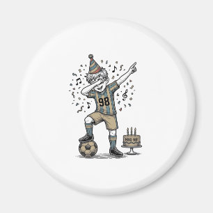 Geburtstags-Fußball-Junge-Dab-Vintage-Gravur-Shirt Magnet