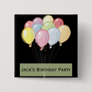 Geburtstags-Gastgeschenk-Knopf Button