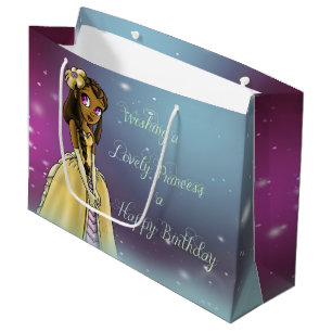 Geburtstags-Geschenk-Tasche Prinzessin-Amariah - Große Geschenktüte