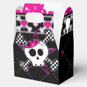 Geburtstags-Geschenkboxen mit rosa Totenkopf und H Geschenkschachtel