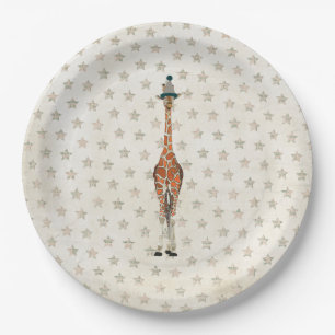 GEBURTSTAGS-GIRAFFE PAPPTELLER