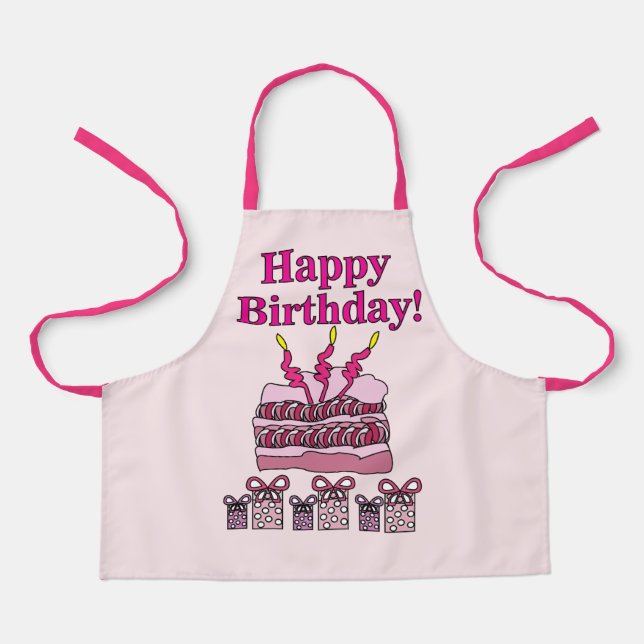 Geburtstags-Glück Geburtstags-Party Geburtstagskin Schürze (Vorderseite)