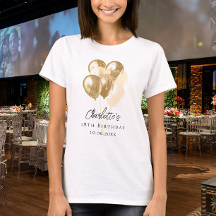 Geburtstags-Goldballons T-Shirt