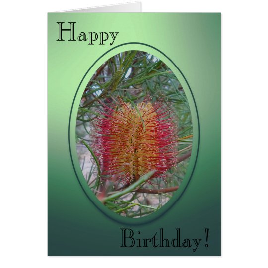 Geburtstags-Karte - Banksia-Blume Karte