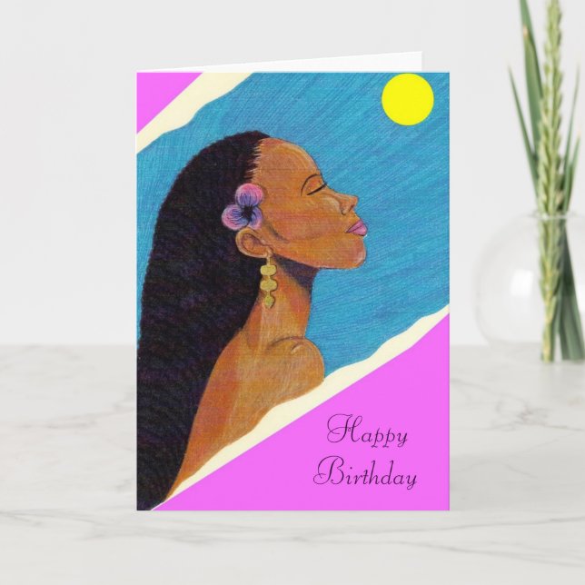 Geburtstags-Karte Damen-In Night Karte (Vorderseite)