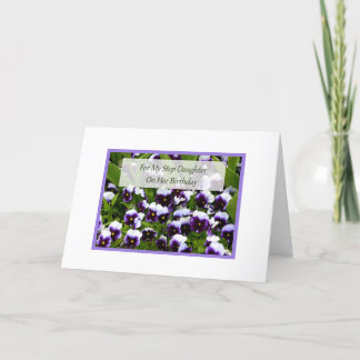 Geburtstags-Karte für Schritt-Tochter Karte
