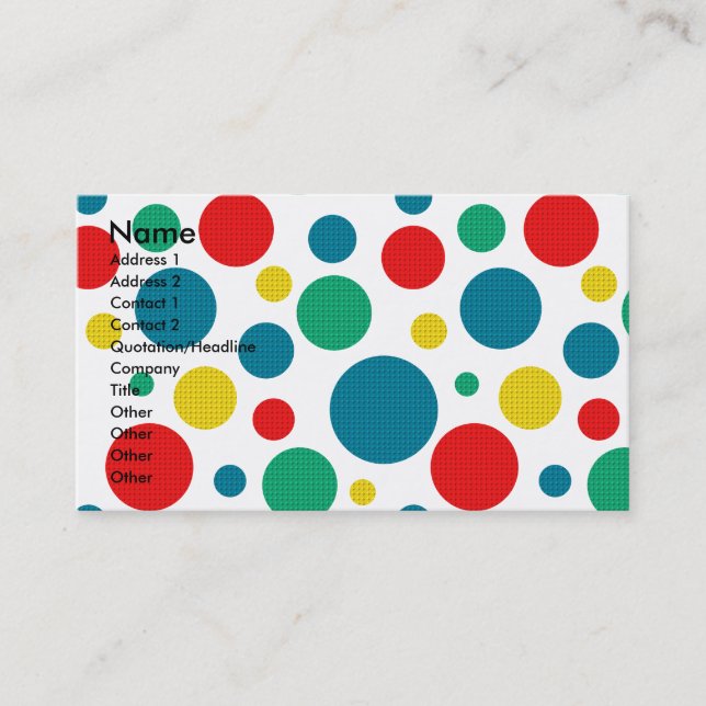 Geburtstags-kleiner Kuchen - GoldenDoodle Visitenkarte (Vorderseite)