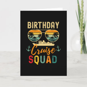 Geburtstags-Kreuzfahrt-Shirts 2025 Squad Familienu Karte