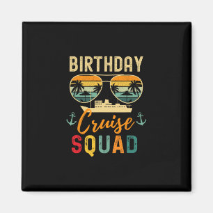 Geburtstags-Kreuzfahrt-Shirts 2026 Squad Familienu Magnet