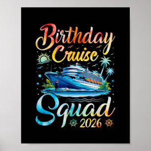 Geburtstags-Kreuzfahrt-Truppe 2026 Kreuzfahrt Gebu Poster