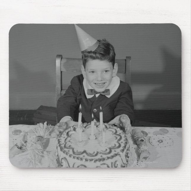 Geburtstags-Kuchen Mousepad (Vorne)
