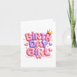 Geburtstags Mädchen Ballon Buchstaben PNG | Süße r Einladung