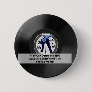 Geburtstags-NamensButton bevorzugt Retro Button