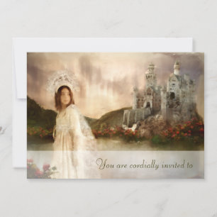 Geburtstags- oder Hochzeitsfeier Fantasie-Einladun Einladung