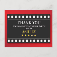 Geburtstags-Party danken Ihnen, Film-Film-Karte zu