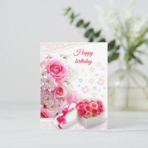 Geburtstags-Rose Feiertagskarte