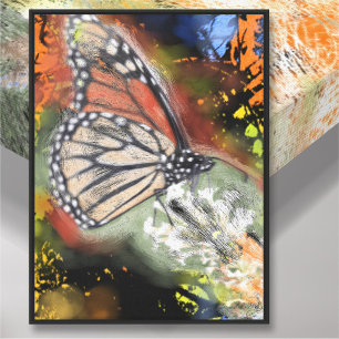 Geburtstags-Schmetterling-Kunstleinwanddruck Leinwanddruck