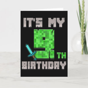 Geburtstags-Shirt Es ist mein 9. Geburtstagsgamer  Karte