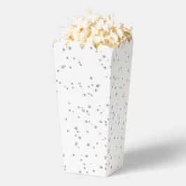 Geburtstags-Silberner Glitzer Popcorn Geschenkschachtel