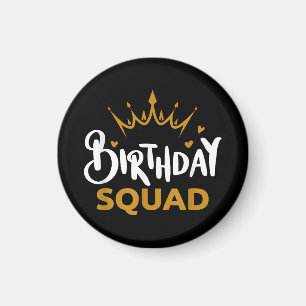 Geburtstags-Squad-Partei Passende lustige Familie Magnet