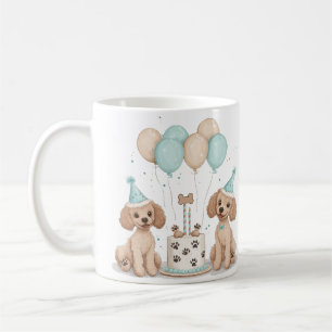 Geburtstags-Standard-Doodle-Hunde Kaffeetasse