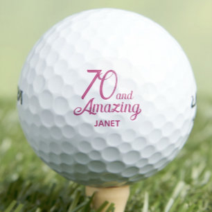 Geburtstags-Stepama-Geschenk - Rosa 70 und Phantas Golfball
