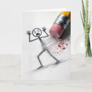 Geburtstags-Strichmännchen-Mann-Humor Karte