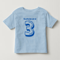 Geburtstags-T-Shirt für Dreijahresaltdarn Niedlich