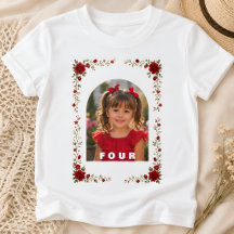 Geburtstags-T-Shirt für Mädchen, 4 Jahre