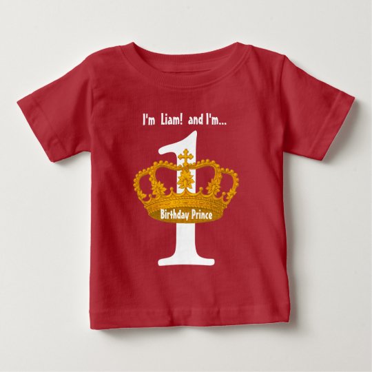 Geburtstags-T-Stück für eine jährige Goldkrone Baby T-shirt