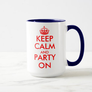 Geburtstags-Tasse mit Keep-Calm-Thema Tasse
