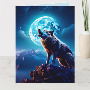 GEBURTSTAGS-WOLFSMOND-GRUSSKARTE KARTE