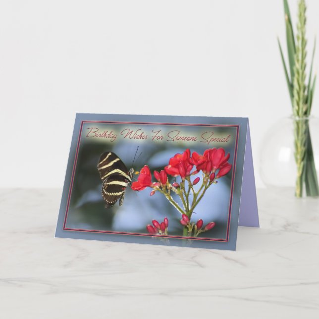 Geburtstags-Wünsche für jemand speziell Karte (Vorderseite)