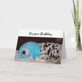 Geburtstagsalter nicht glücklich, Spaß mit Hund Karte