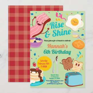 Geburtstagsaufenthalt Rise und Shine Einladung