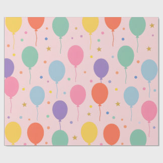 Geburtstagsballons Geschenkpapier