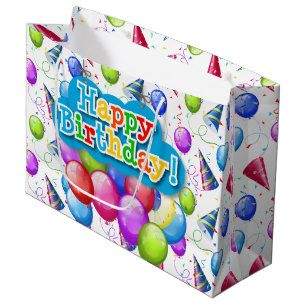Geburtstagsballons Große Geschenktüte