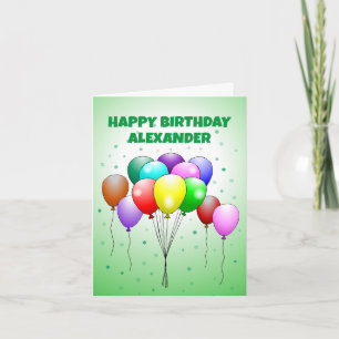 Geburtstagsballons Karte