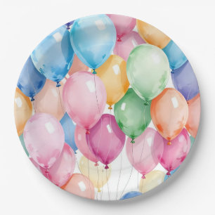 Geburtstagsballons Pappteller
