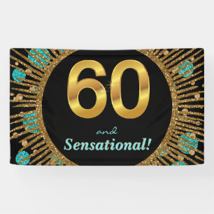 Geburtstagsbanner für Frauen zum 60. Banner