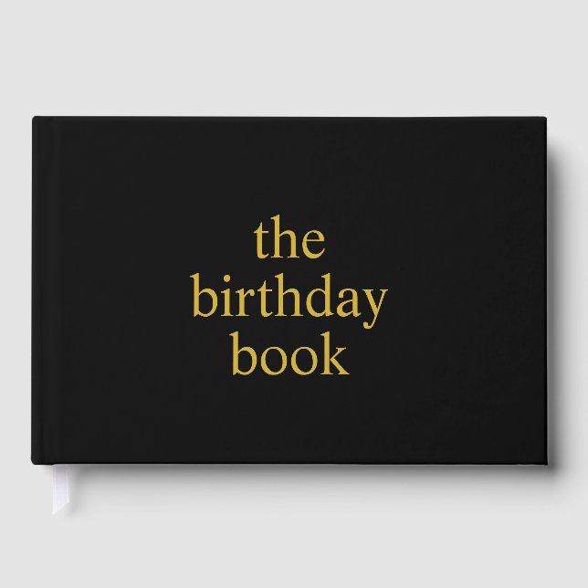 Geburtstagsbuch zum ersten Geburtstagsgeschenk | N Gästebuch (Vorderseite)