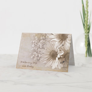 Geburtstagsbukett der Ehefrau Karte