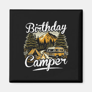 Geburtstagscamper Camping Magnet
