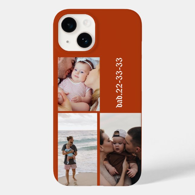 Geburtstagsdatum Case-Mate iPhone 14 Hülle (Rückseite)