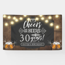 Geburtstagsdekoration von Cheers und Biers Banner