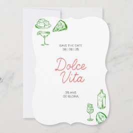 Geburtstagseinladung Dolce Vita Einladung