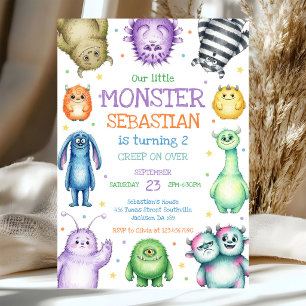 Geburtstagseinladung Kleiner Monster Einladung
